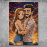 Personalisiertes Poster - Portrait im Anime-Stil