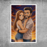 Personalisiertes Poster - Portrait im Anime-Stil