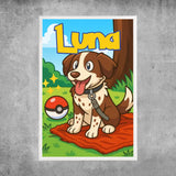 Personalisiertes Poster - Pokémon Haustier