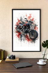 Personalisiertes Poster - Motorrad Aquarell