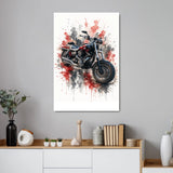 Personalisiertes Poster - Motorrad Aquarell