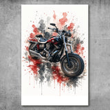Personalisiertes Poster - Motorrad Aquarell