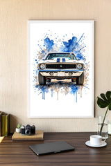 Personalisiertes Poster - Auto Aquarell
