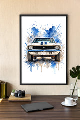 Personalisiertes Poster - Auto Aquarell