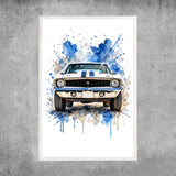 Personalisiertes Poster - Auto Aquarell