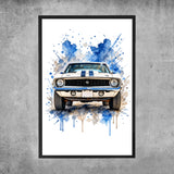 Personalisiertes Poster - Auto Aquarell