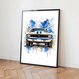 Personalisiertes Poster - Auto Aquarell