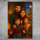 Personalisiertes Poster - Weihnachtsportrait