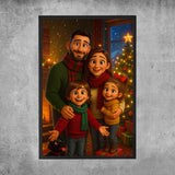 Personalisiertes Poster - Weihnachtsportrait