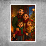 Personalisiertes Poster - Weihnachtsportrait